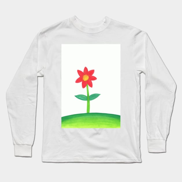 Watercolour Flower Long Sleeve T-Shirt by Magical Teabag